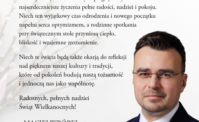 Świąteczne życzenia od posła RP Macieja Wróbla